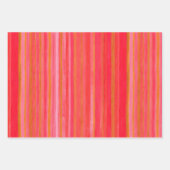 カラフルストライプの ラッピングペーパーシート (正面2)