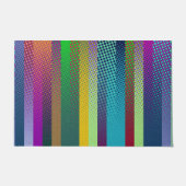 カラフルストライプアイディア ドアマット (正面)