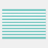 カラフルストライプカスタムハッピーバースデー ラッピングペーパーシート (正面2)