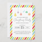 カラフルストライプクリスマス シーズンカード (正面)