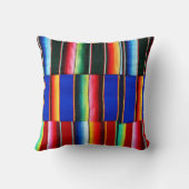 カラフルストライプサパーソナライズされたープ クッション (裏面)