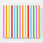 カラフルストライプストライプ、パタストライプのーン マウスパッド (正面)