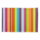 カラフルストライプストライプ、パタストライプのーン 枕カバー (裏面)