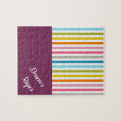 カラフルストライプパズルデイジー ジグソーパズル (横)