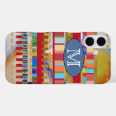 カラフルストライプパターパーソナライズされたン Case-Mate iPhoneケース (裏面 (横))
