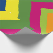 カラフルストライプパターンの矢印 ラッピングペーパー (角)