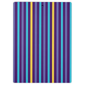カラフルストライプパターン新学期 クリップボード (裏面)