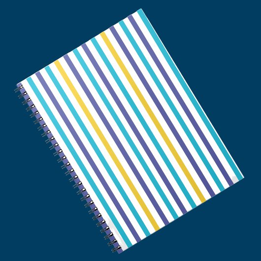 カラフルストライプパターン新学期 ノートブック