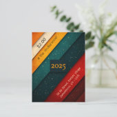 カラフルストライプパーティー シーズンポストカード (スタンド正面)