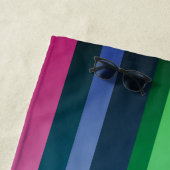 カラフルストライプビーチ ビーチタオル (インサイチュ)