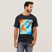 カラフルストライプフィッシュ Tシャツ (正面フル)