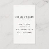 カラフルストライプフォント 名刺 (裏面)