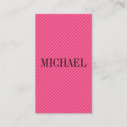 カラフルストライプフォント 名刺 (正面)