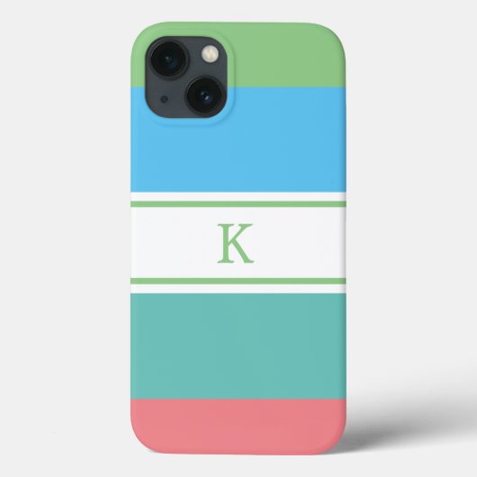 カラフルストライプモノグラムのCase-Mate iPhoneケース Case-Mate iPhoneケース (裏面)