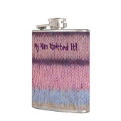 カラフルストライプヴィンテージスタイルおもしろい フラスク (左)