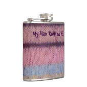 カラフルストライプヴィンテージスタイルおもしろい フラスク (右)