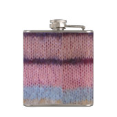 カラフルストライプヴィンテージスタイルおもしろい フラスク (裏面)