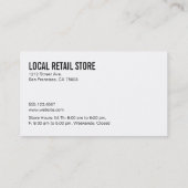 カラフルストライプ割引カード 割引カード (裏面)