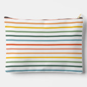 カラフルストライプ化粧品バッグ アクセサリーポーチ (裏面)