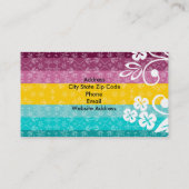 カラフルストライプ名刺 名刺 (裏面)