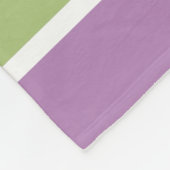 カラフルストライプ名前をカスタムするフリースブランケット フリースブランケット (角)