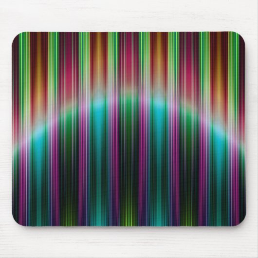 カラフルストライプ型 マウスパッド (正面)