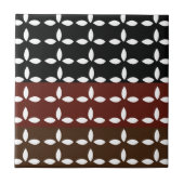 カラフルストライプ幾何 タイル (正面)