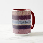 カラフルストライプ手編み模様 マグカップ (正面右)