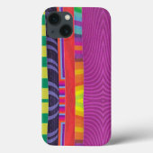 カラフルストライプ波 Case-Mate iPhoneケース (裏面)