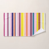 カラフルストライプ浴室用タオルセット バスタオルセット (ハンドタオル)