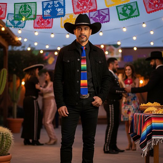 カラフルストライプ漿膜 ネクタイ