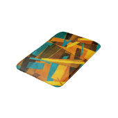 カラフルストライプ絵を描：テクスチャ バスマット (アングル)