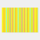 カラフルストライプ顧客BGラッピング紙シート ラッピングペーパーシート (正面)