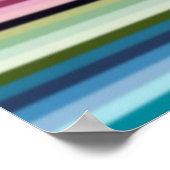 カラフルストライプ01 ポスター (角)