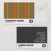 カラフルストライプ01 名刺 (正面/裏面)