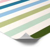 カラフルストライプ03 ポスター (角)