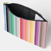 カラフルストライプ アクセサリーポーチ (見開き)