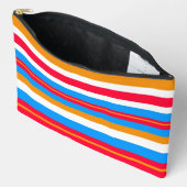 カラフルストライプ アクセサリーポーチ (見開き)