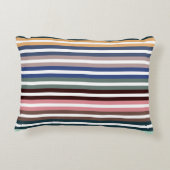 カラフルストライプ アクセントクッション (裏面)