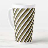 カラフルストライプ カフェラテマグ (左アングル)