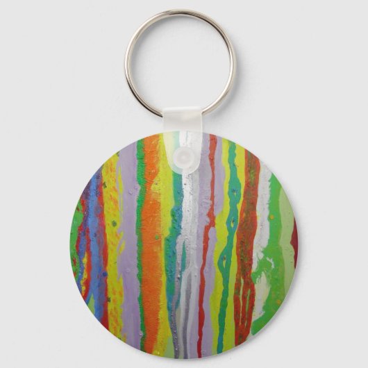 カラフルストライプ キーホルダー (正面)