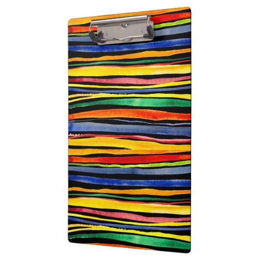 カラフルストライプ クリップボード (左)