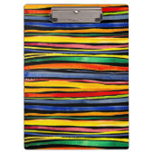 カラフルストライプ クリップボード (正面)