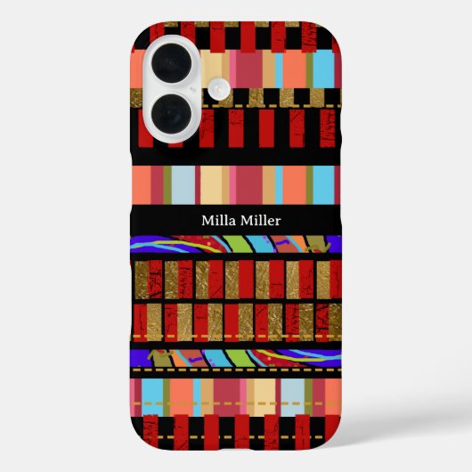 カラフルストライプ クール Case-Mate iPhoneケース (裏面)