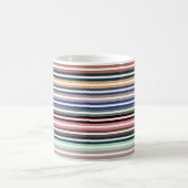 カラフルストライプ コーヒーマグカップ (中央)