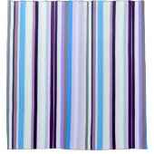 カラフルストライプ シャワーカーテン (正面)