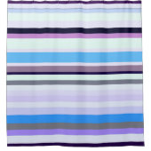 カラフルストライプ シャワーカーテン (正面)