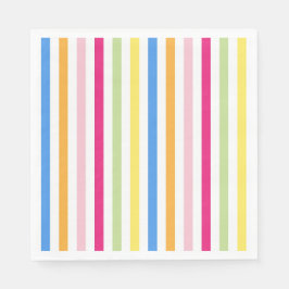 カラフルストライプ スタンダードランチョンナプキン