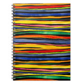 カラフルストライプ ノートブック (正面)