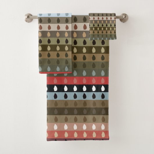 カラフルストライプ バスタオルセット (インサイチュ)